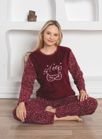 Pijama FEMEI cocolino, din doua piese, Material 100% micro, Lux,  BAK317 [0]