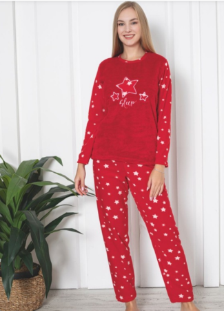 Pijama FEMEI polar si cocolino din două piese, Material 100% micro, Lux,  BAK305 [1]