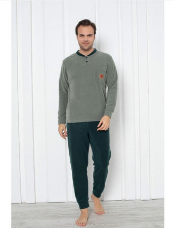 Pijama groasa din două piese, barbati, Material polar, Lux,  Baki1840 100%micro [1]