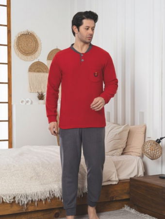Pijama groasa din două piese, barbati, Material polar, Lux,  BakI82 100%micro [1]