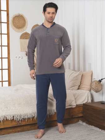 Pijama groasa din două piese, barbati, Material polar, Lux,  BakI85 100%micro [1]
