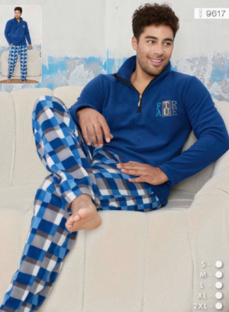 Pijama groasa din două piese, barbati, Material polar, Lux, PIJ9617 100%micro Pijama groasa din două piese, barbati, Material polar, Lux, PIJ9617 100%micro
