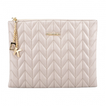 Genti si portofele din piele naturala - Plic crem supradimensionat Daniel Klein Lady din piele ecologica