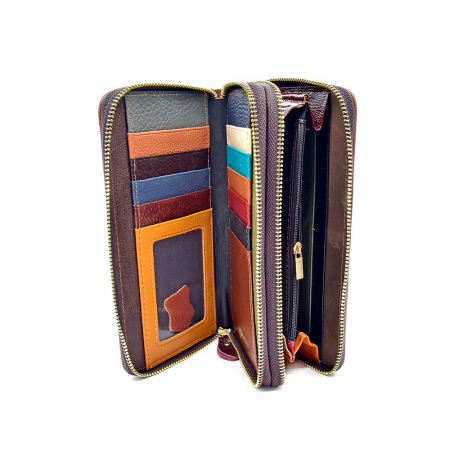 Portofel Angel Din Piele Naturala Multicolor [1]