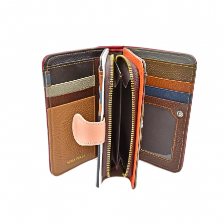 Portofel Angel Din Piele Naturala Multicolor [1]