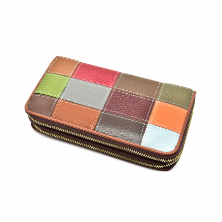 Portofel Angel Din Piele Naturala Multicolor [0]