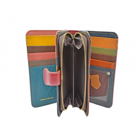 Portofel Angel Din Piele Naturala Multicolor [1]