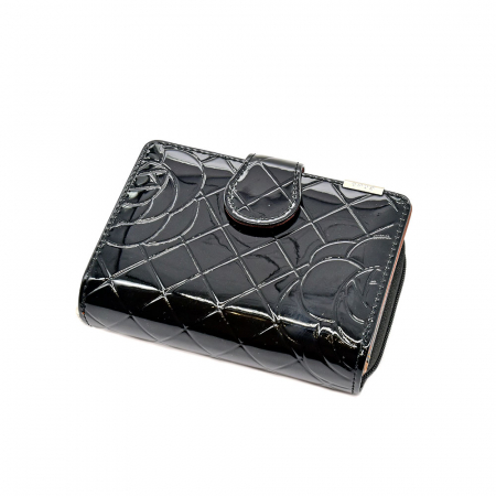 Fashion - Portofel Angel Din Piele Naturala Negru