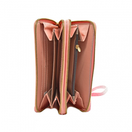 Portofel Angel Din Piele Naturala Roz [1]