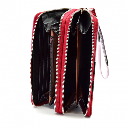 Portofel Daphne Din Piele Ecologica Visinie Pentru Dama [1]