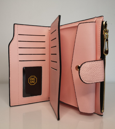 Portofel de dama din piele ecologica AB2035M pink [1]