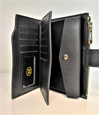 Portofel de dama din piele ecologica AB2035M negru [1]