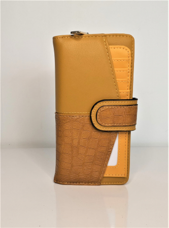 Portofel de dama din piele ecologica AB601L mustar [0]