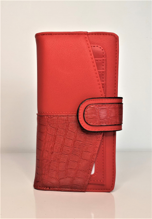 Portofel de dama din piele ecologica AB601L rosu [0]