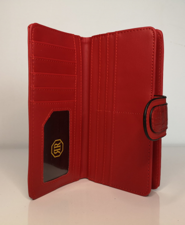 Portofel de dama din piele ecologica AB601L rosu [1]