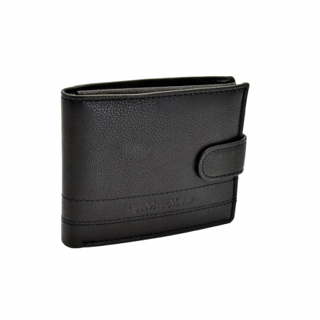 Portofel Din Piele Naturala Neagra Gianmarcoventuri, Pentru Barbati [0]
