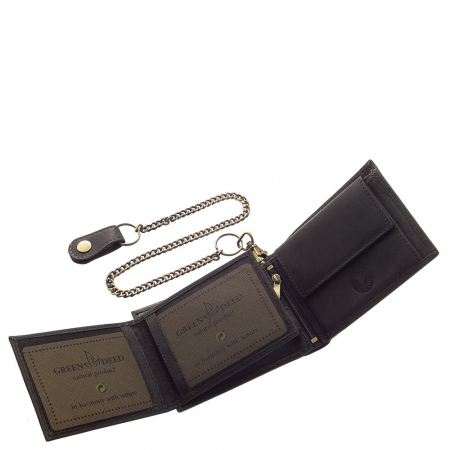 Portofel Handmade Din Piele Naturala De Bovina Green Deed Motor [3]