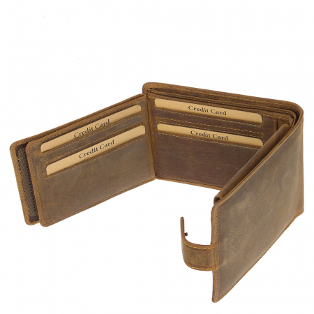 Portofel Handmade Din Piele Naturala De Bovina Green Deed Motorcycle [5]