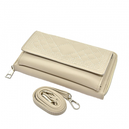 Portofel Lucy Din Piele Ecologica Bej [0]