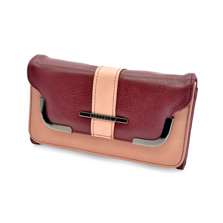 Portofel Pentru Dama Din Piele Ecologica Visinie, Francesca [0]