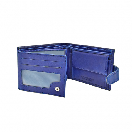 Portofel Polo Din Piele Naturala Bleumarin [1]