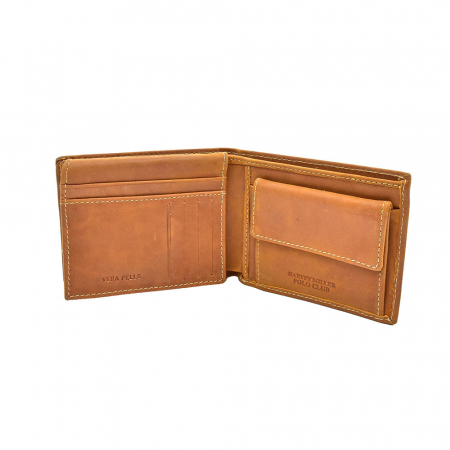 Portofel Polo Din Piele Naturala Maro [1]