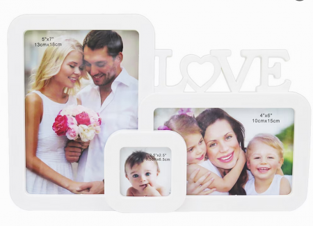 Cadouri personalizate - Rama foto colaj Love cu 3 poze  RT1026