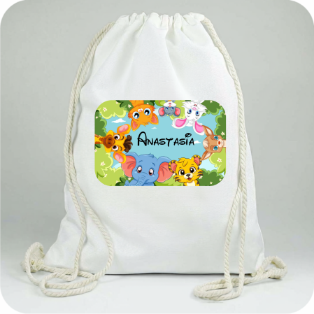 Saculeti personalizati - Săculeți Personalizați cu  Bluey pentru Școală și Grădiniță | Cu Nume Copil | e-Cadou