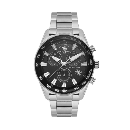 Ceasuri - Santa Barbara Polo Legend - Ceas Barbatesc Quartz Argintiu SB.1.10430-1