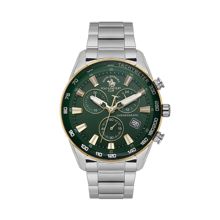 Ceasuri - Santa Barbara Polo Legend - Ceas Barbatesc Quartz Argintiu SB.1.10430-7