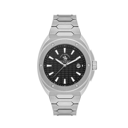 Ceasuri - Santa Barbara Polo Legend - Ceas Barbatesc Quartz Argintiu SB.1.10557-1