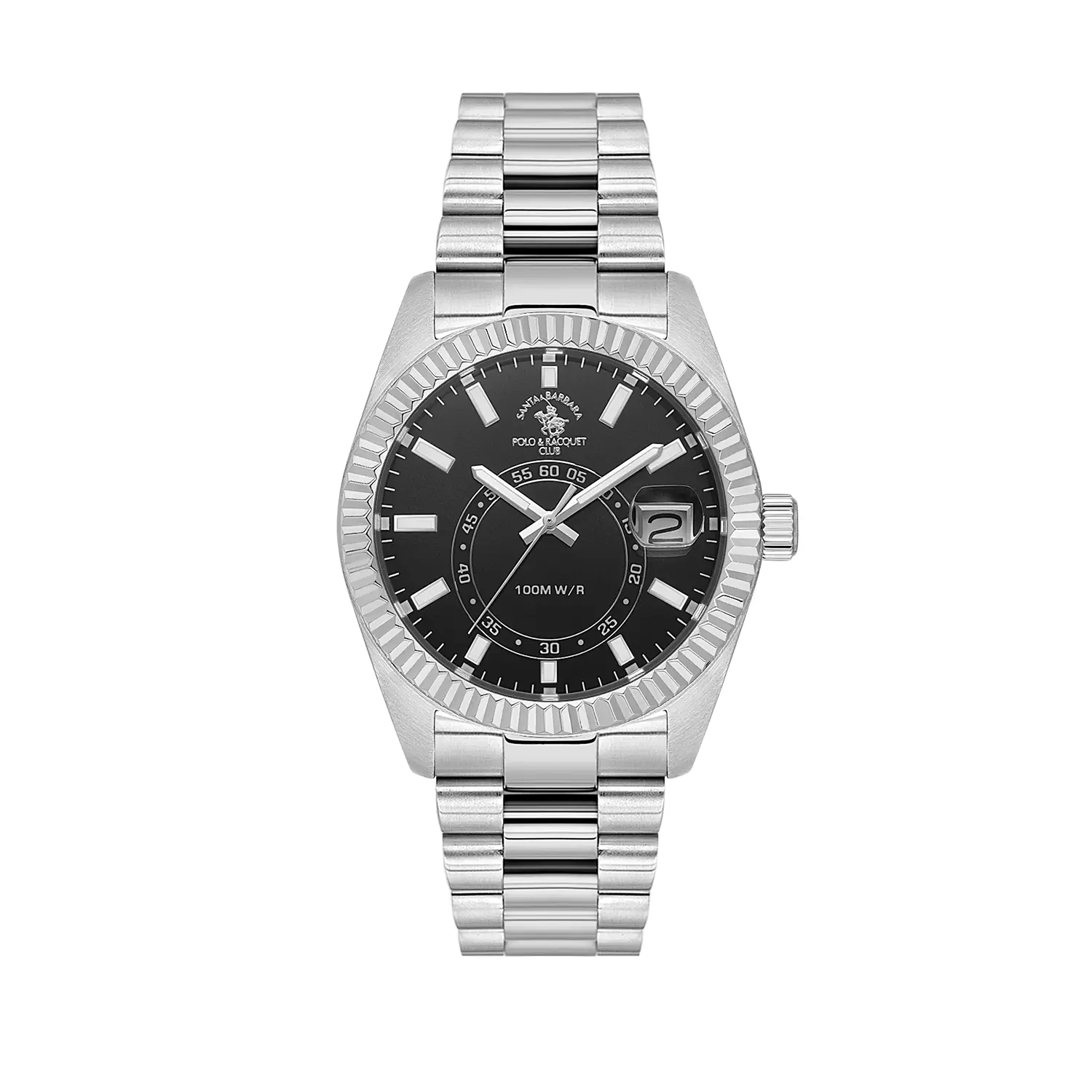 Ceasuri si Ochelari - Santa Barbara Polo Legend - Ceas Barbatesc Quartz Argintiu SB.1.10598-1
