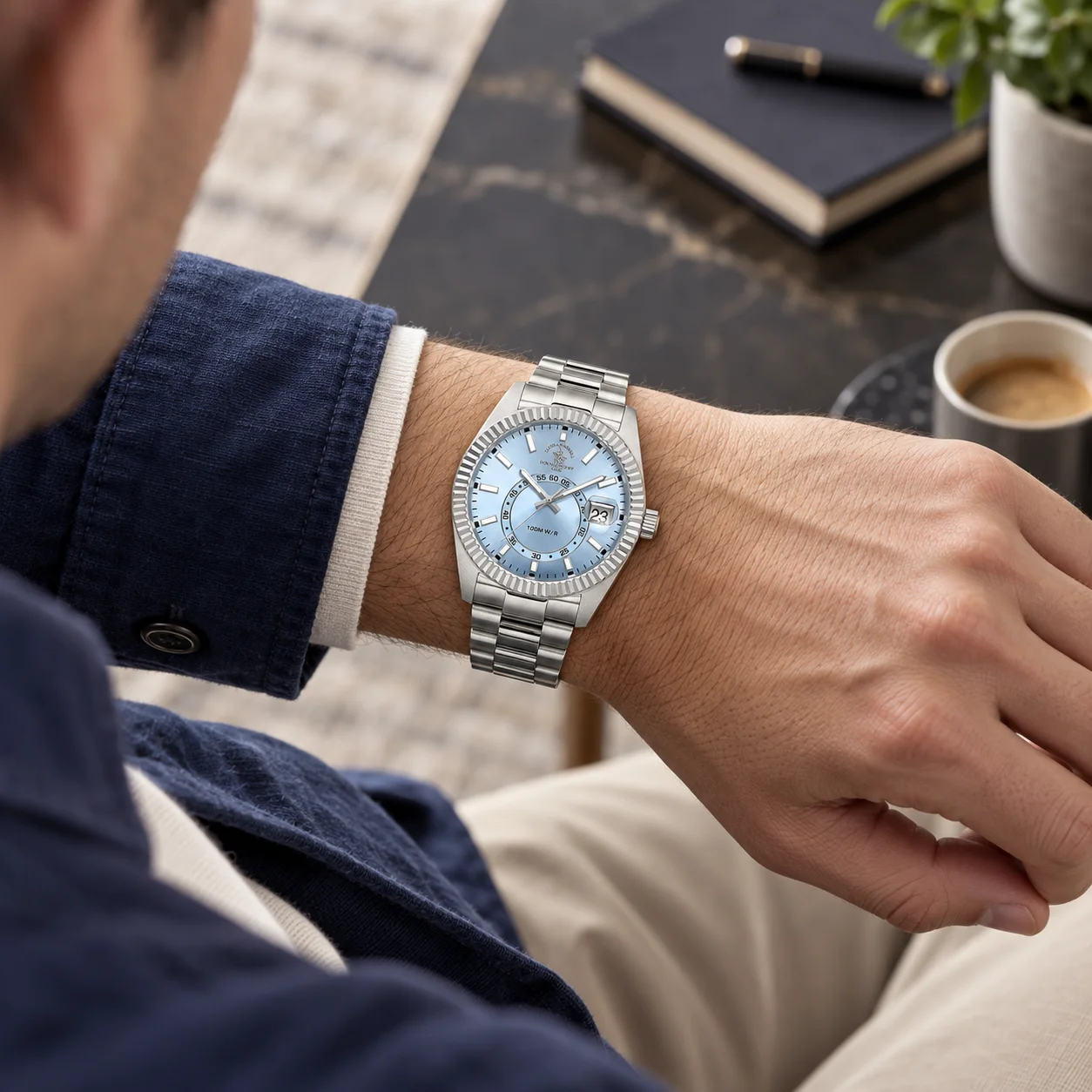 Santa Barbara Polo Legend - Ceas Barbatesc Quartz Argintiu SB.1.10598-7 [2]