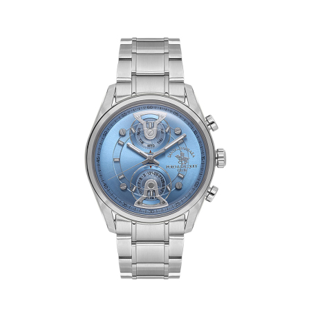 Ceasuri - Santa Barbara Polo Legend - Ceas Barbatesc Quartz Argintiu SB.1.10666-3