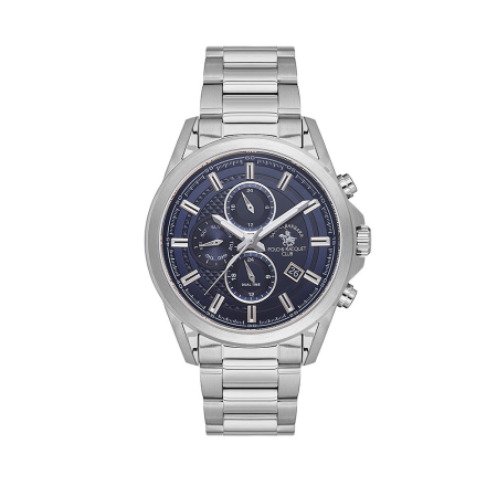 Ceasuri - Santa Barbara Polo Legend - Ceas Barbatesc Quartz Argintiu SB.1.10675-2