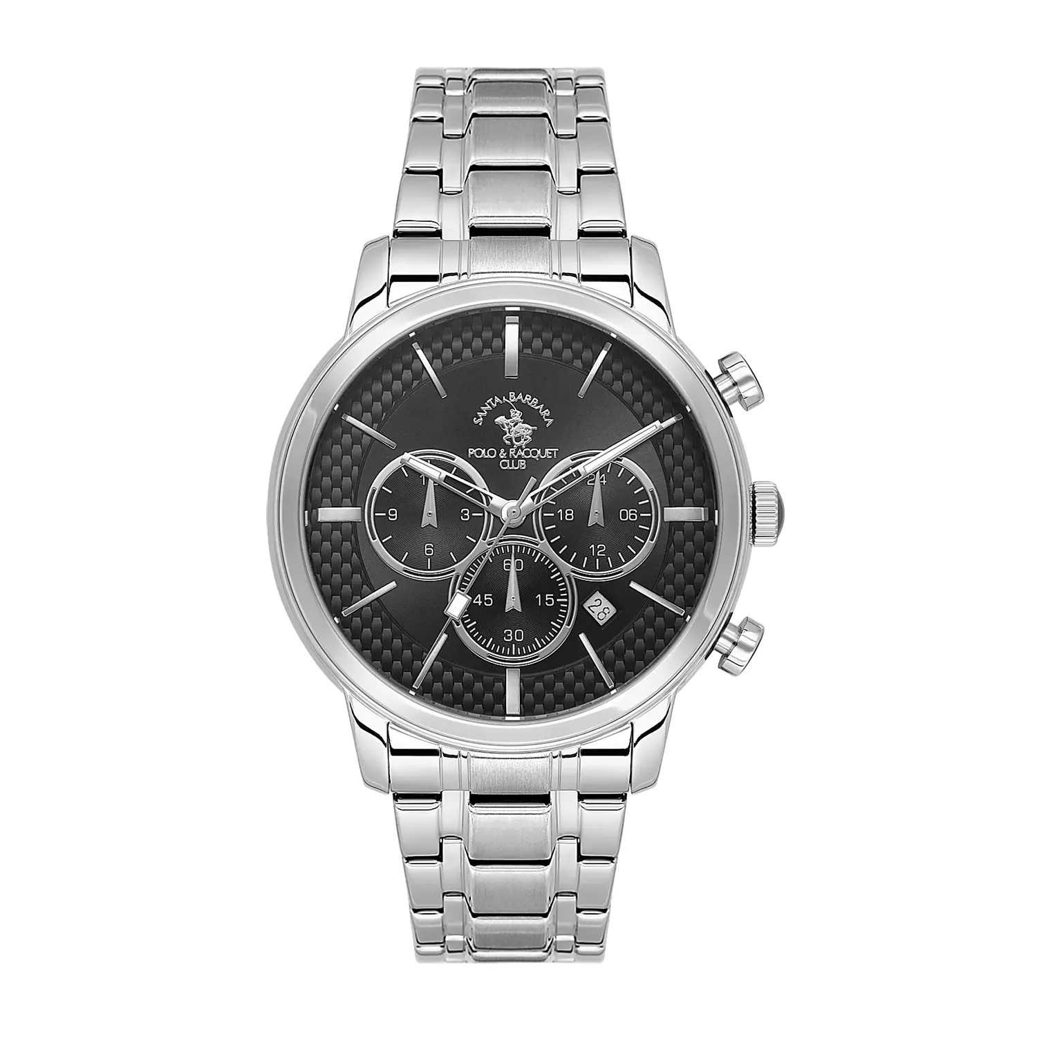 Ceasuri si Ochelari - Santa Barbara Polo Legend - Ceas Barbatesc Quartz Argintiu SB.4.10046-2