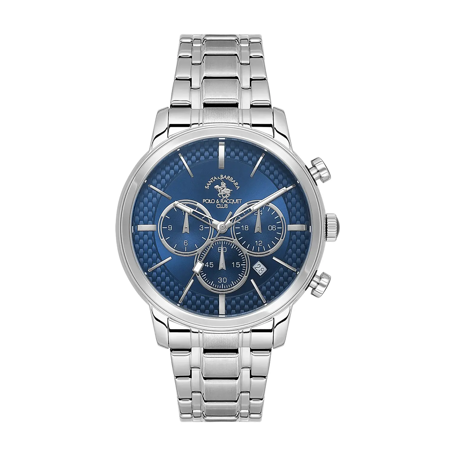 Ceasuri si Ochelari - Santa Barbara Polo Legend - Ceas Barbatesc Quartz Argintiu SB.4.10046-3