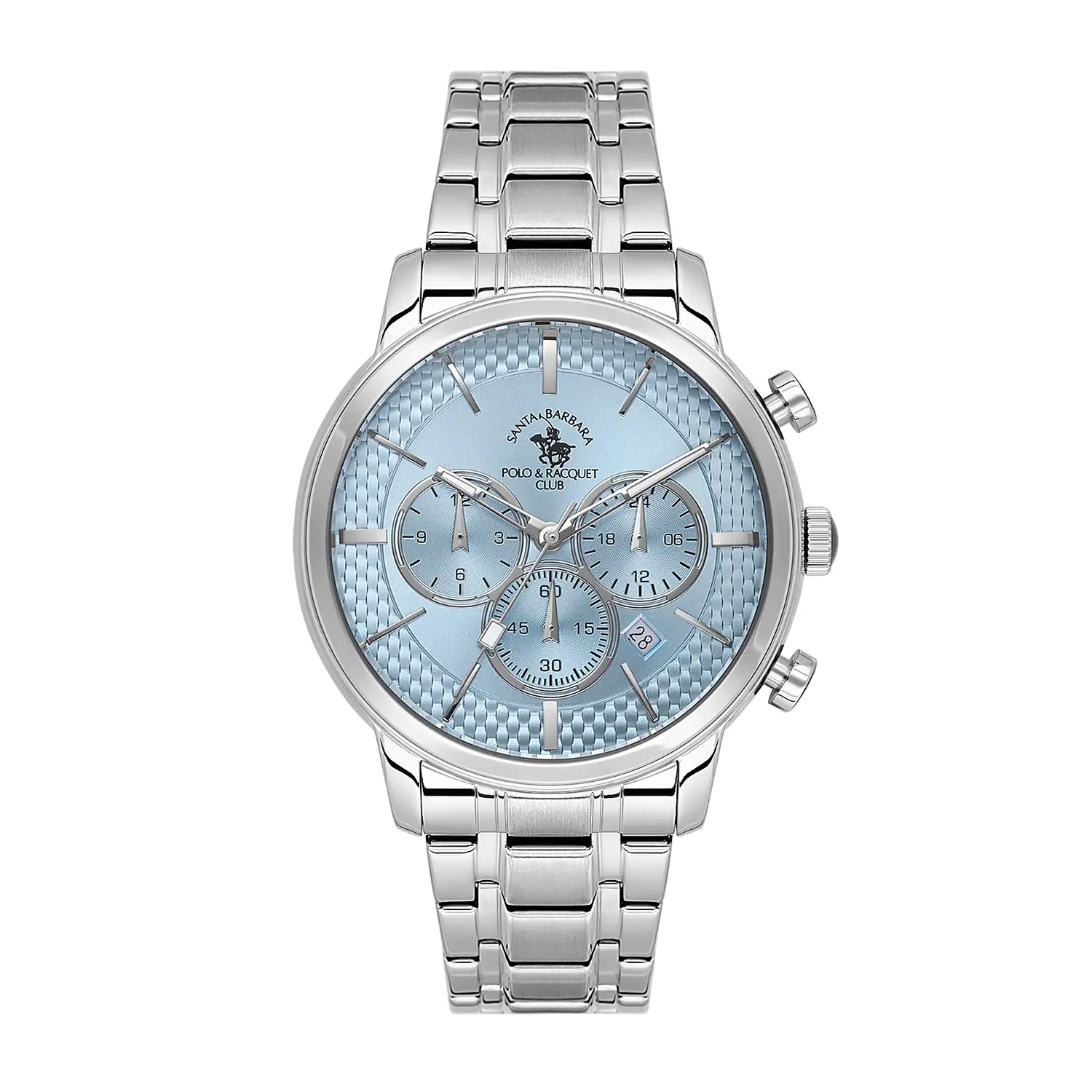 Ceasuri si Ochelari - Santa Barbara Polo Legend - Ceas Barbatesc Quartz Argintiu SB.4.10046-4