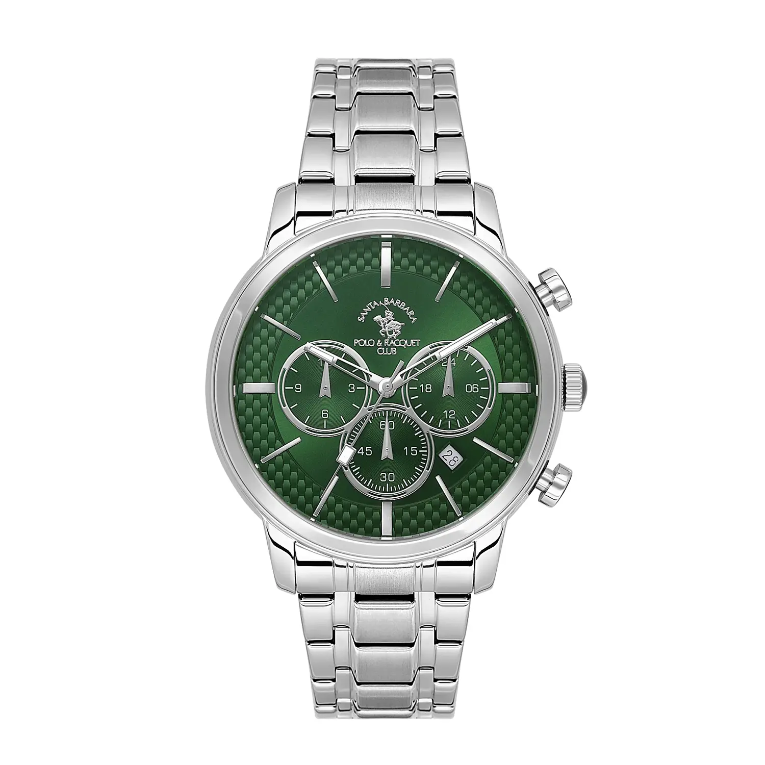 Ceasuri si Ochelari - Santa Barbara Polo Legend - Ceas Barbatesc Quartz Argintiu SB.4.10046-5