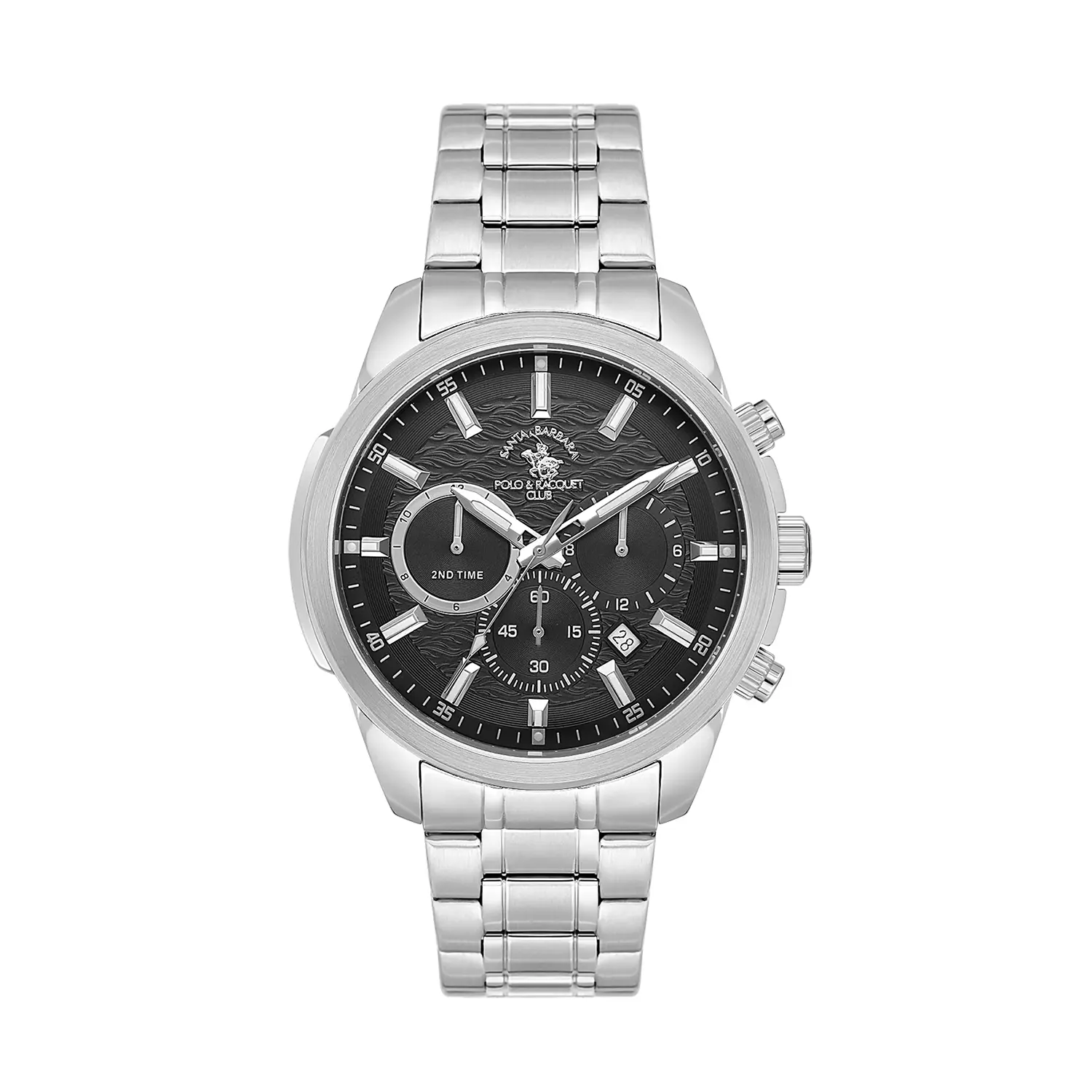 Ceasuri si Ochelari - Santa Barbara Polo Legend - Ceas Barbatesc Quartz Argintiu SB.4.10047-2