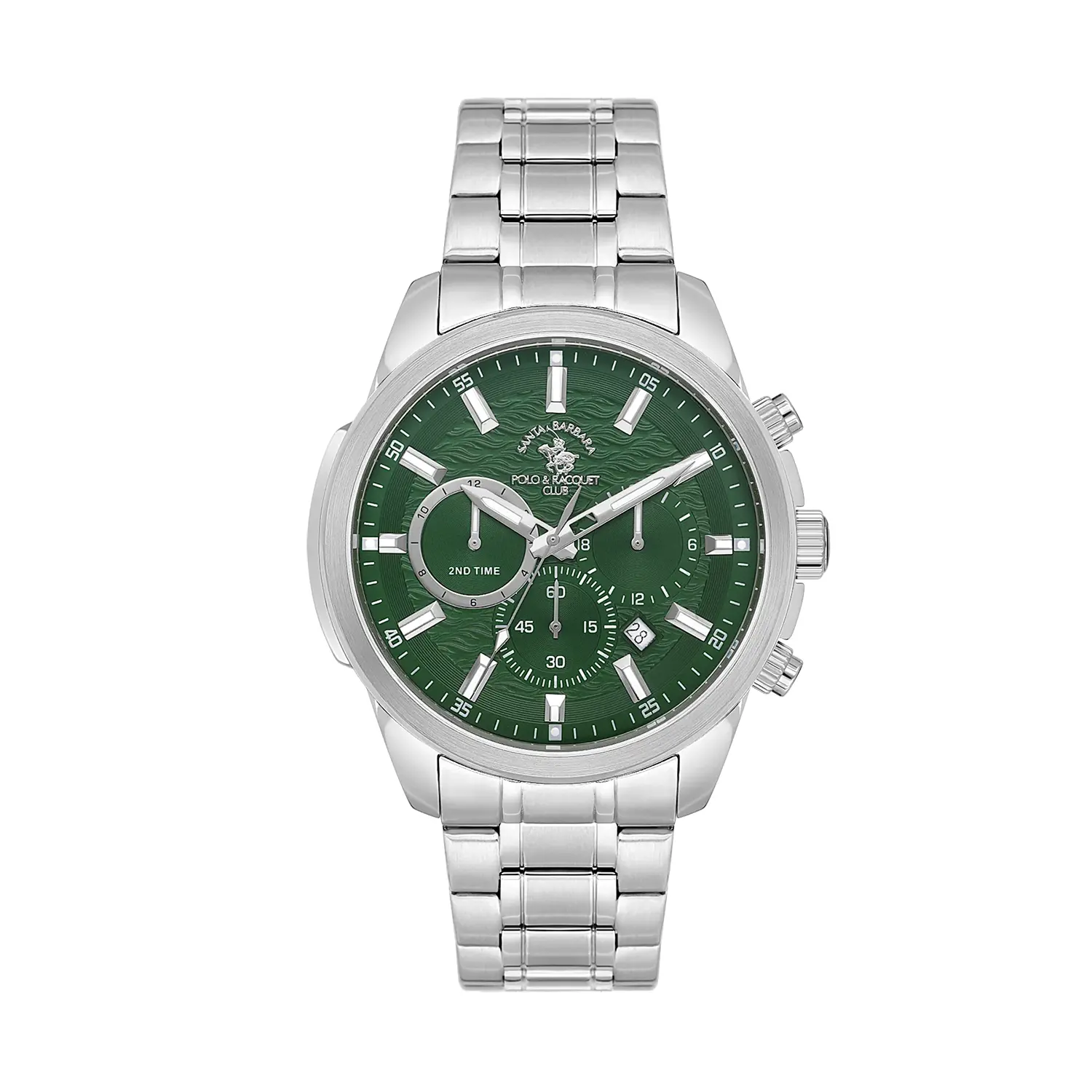 Ceasuri si Ochelari - Santa Barbara Polo Legend - Ceas Barbatesc Quartz Argintiu SB.4.10047-4