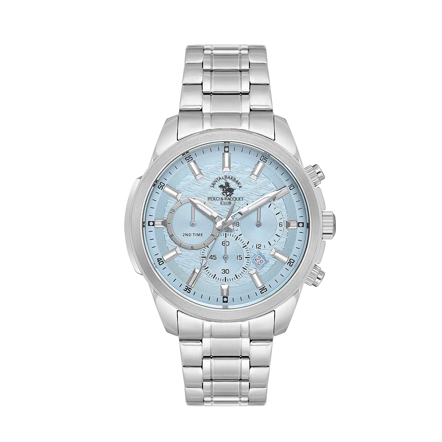 Ceasuri si Ochelari - Santa Barbara Polo Legend - Ceas Barbatesc Quartz Argintiu SB.4.10047-5