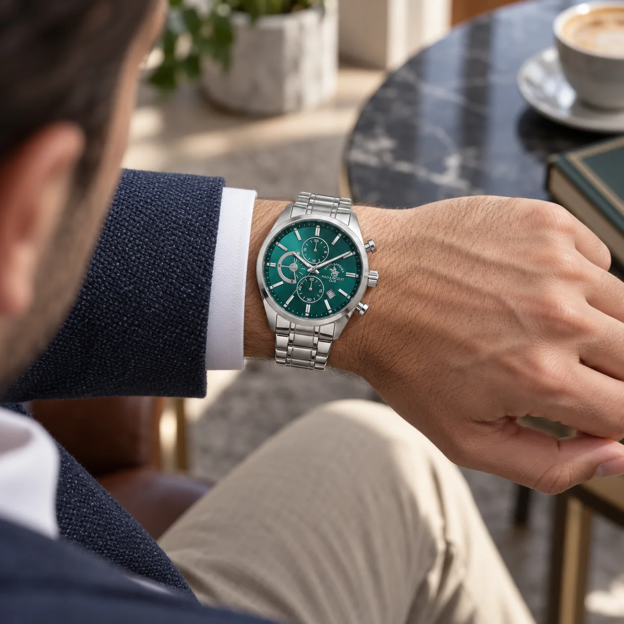 Santa Barbara Polo Legend - Ceas Barbatesc Quartz Argintiu SB.4.10051-4 [2]