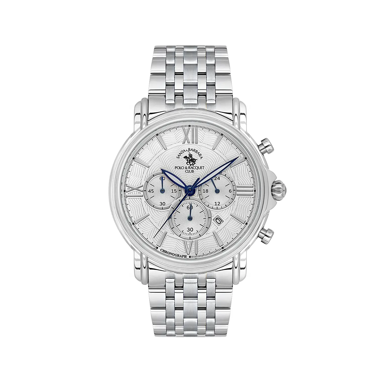 Ceasuri si Ochelari - Santa Barbara Polo Legend - Ceas Barbatesc Quartz Argintiu SB.8.10013-1
