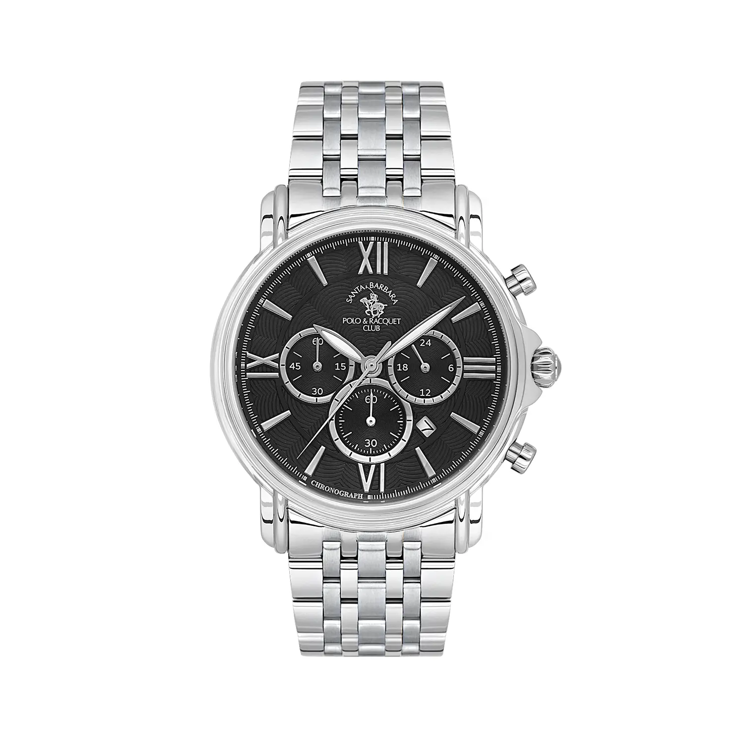 Ceasuri si Ochelari - Santa Barbara Polo Legend - Ceas Barbatesc Quartz Argintiu SB.8.10013-2