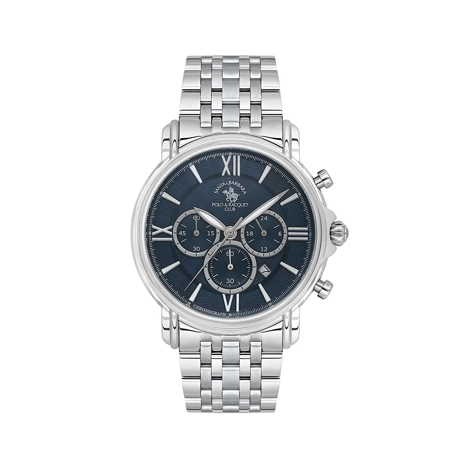 Ceasuri si Ochelari - Santa Barbara Polo Legend - Ceas Barbatesc Quartz Argintiu SB.8.10013-3
