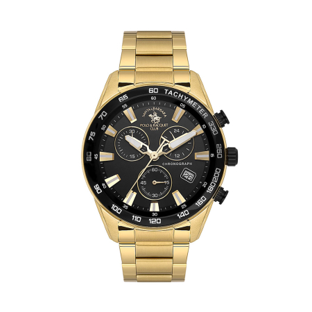 Ceasuri - Santa Barbara Polo Legend - Ceas Barbatesc Quartz Auriu SB.1.10430-8