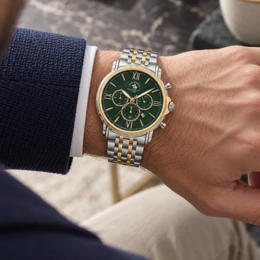 Santa Barbara Polo Legend - Ceas Barbatesc Quartz Auriu SB.8.10013-5 [2]