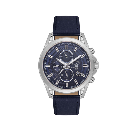 Ceasuri - Santa Barbara Polo Legend - Ceas Barbatesc Quartz Bleumarin SB.1.10676-2