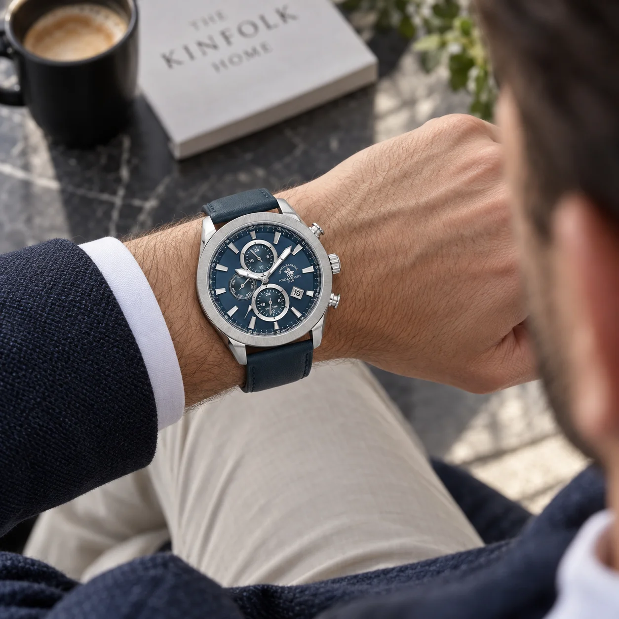 Santa Barbara Polo Legend - Ceas Barbatesc Quartz Bleumarin SB.1.10701-2 [2]
